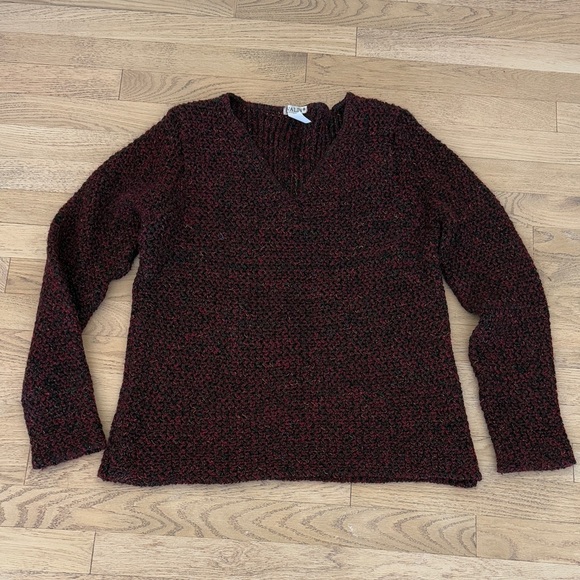 Avalin V-Neck Knit Sweater Large - Picture 6 of 8